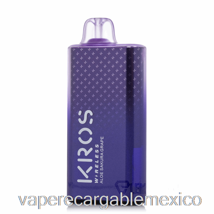 Vape Recargable Kros Wireless 9000 Desechable Aloe Sakura Uva